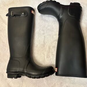 Hunter Original Tall Boots Womens Size 7 Matte Black